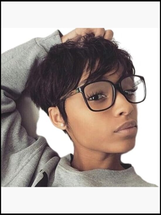 Pixie Cut Short Wig Glueless Natural Layered Full Machine Made Style main image 6